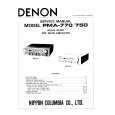 DENON PMA-750 Service Manual cover photo