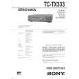 SONY TC-TX333 Owner's Manual cover photo