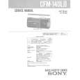 SONY CFM140LII Service Manual cover photo
