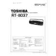 TOSHIBA RT-8037 Service Manual cover photo