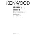 KENWOOD TCM-D204 Owner's Manual cover photo