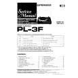 PIONEER PL3F Service Manual cover photo