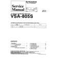 PIONEER VSA805S Service Manual cover photo