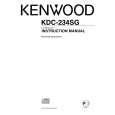 KENWOOD KDC-234SG Owner's Manual cover photo