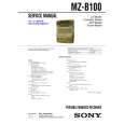 SONY MZB100 Service Manual cover photo