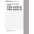 PIONEER VSX-AX5I-G Owner's Manual cover photo