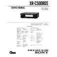 SONY XRC500RDS Service Manual cover photo