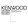 KENWOOD KRC-266LG Owner's Manual cover photo