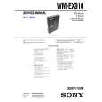 SONY WMEX910 Service Manual cover photo