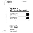 SONY MZR35 Owner's Manual cover photo