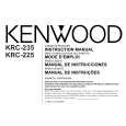 KENWOOD KRC225 Owner's Manual cover photo
