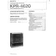 SONY KPR-4620 Owner's Manual cover photo