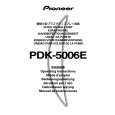 PIONEER PDK-5006E Owner's Manual cover photo