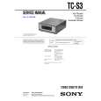 SONY TCS3 Service Manual cover photo
