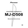 PIONEER MJ-D508/SDXJ Owner's Manual cover photo