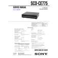 SONY SCDCE775 Service Manual cover photo