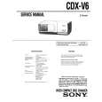 SONY CDXV6 Service Manual cover photo