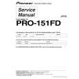 PIONEER PRO-151FD/KUCXC Service Manual cover photo