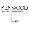 KENWOOD KDC-Z939 Owner's Manual cover photo