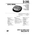SONY D245 Service Manual cover photo