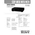 SONY CDPM18 Service Manual cover photo