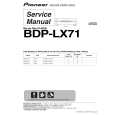 PIONEER BDP-LX71/WS5 Service Manual cover photo