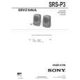 SONY SRSP3 Service Manual cover photo