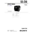 SONY SSZX8 Service Manual cover photo