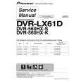 PIONEER DVR-LX61D/WPWXV Service Manual cover photo