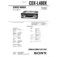 SONY CDXL480X Service Manual cover photo
