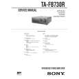 SONY TAFB730R Service Manual cover photo