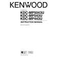KENWOOD KDC-MP543U Owner's Manual cover photo