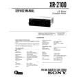 SONY XR-2100 Service Manual cover photo