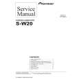 PIONEER S-W20 Service Manual cover photo