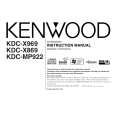 KENWOOD KDCX869 Owner's Manual cover photo