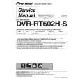 PIONEER DVRRT602HS Service Manual cover photo