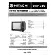 HITACHI CWP350 Service Manual cover photo