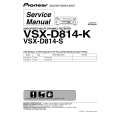 PIONEER VSX-D814-K/MYXJ Service Manual cover photo