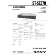 SONY STSE370 Owner's Manual cover photo