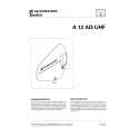 SENNHEISER A12AD-UHF Service Manual cover photo