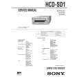 SONY HCDSD1 Service Manual cover photo
