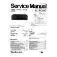 TECHNICS SLPD647 Service Manual cover photo