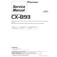 PIONEER CX893 Service Manual cover photo