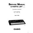 CASIO CT670 Service Manual cover photo