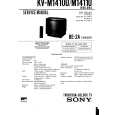 SONY KVM1410U Service Manual cover photo