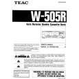 TEAC W505R Owner's Manual cover photo