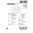 SONY SRSD2K Service Manual cover photo