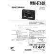 SONY WMEX48 Service Manual cover photo