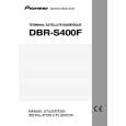 PIONEER DBR-S400F Owner's Manual cover photo