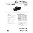 SONY SSTW100ED Service Manual cover photo